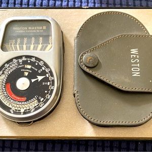 BLACK FRIDAY SALE Vintage Weston Master 3 universal exposure meter